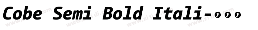 Cobe Semi Bold Itali字体转换 Cobe Semi Bold Itali字体转换